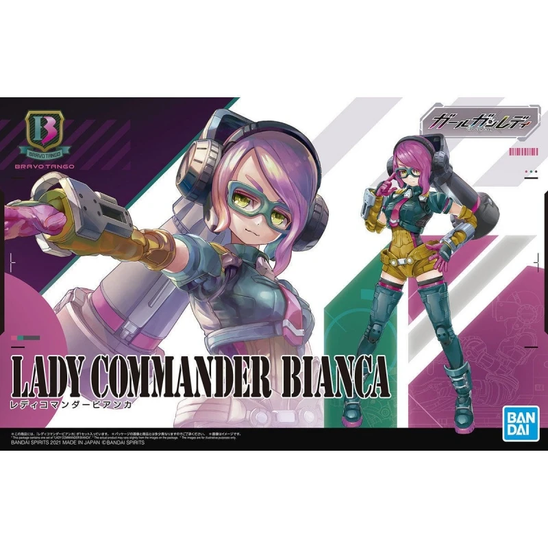 

Bandai Original Lady Commander Lady Commander Bianca Action Figure Assembly Model Kit Toys Collectible Gifts For Children