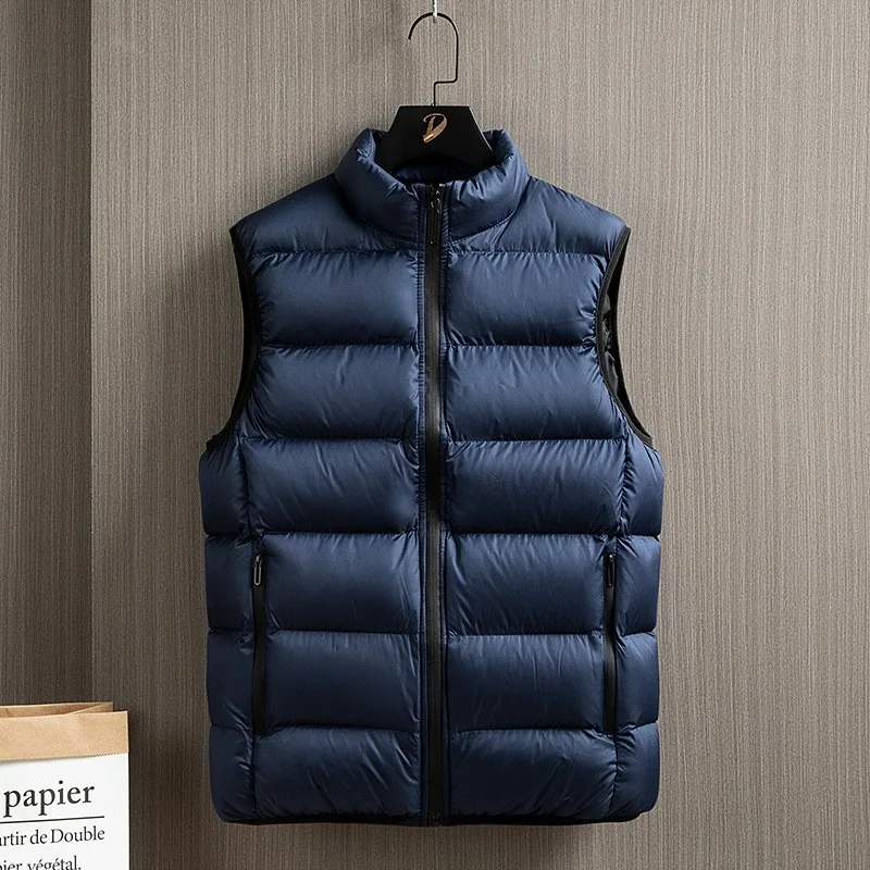 Women's Loose Fit Wrinkle Resistant Solid Color Casual Vest, Regular Length Hoodless Lightweight Summer Top with Stand Collar