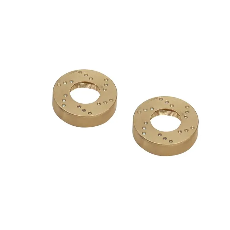 Hot Racing heavy duty messing achterknokkels (stuurblokken) voor Kyosho 4x4 Crawler