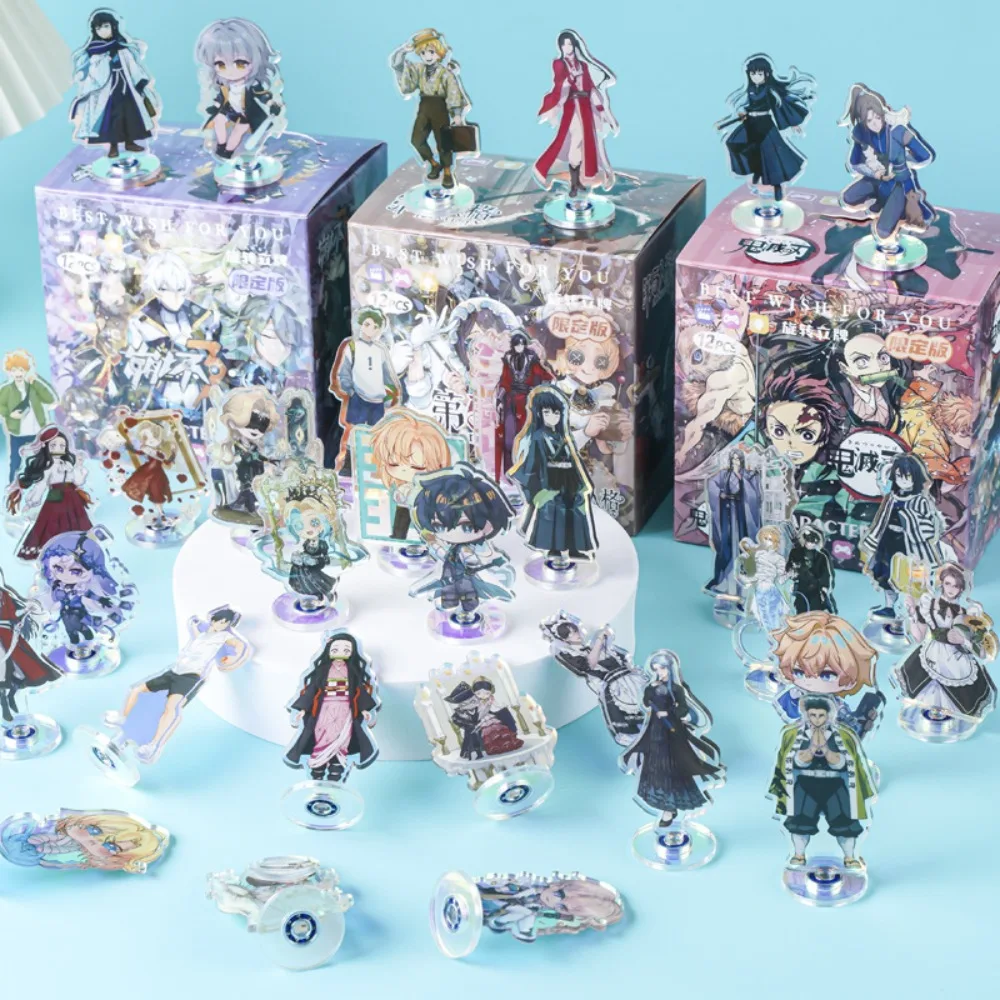 悪魔特効アクリル回転スタンドモデル竈門禰豆子時透無一郎アニメかわいいファインデスクトップ飾り装飾おもちゃギフト