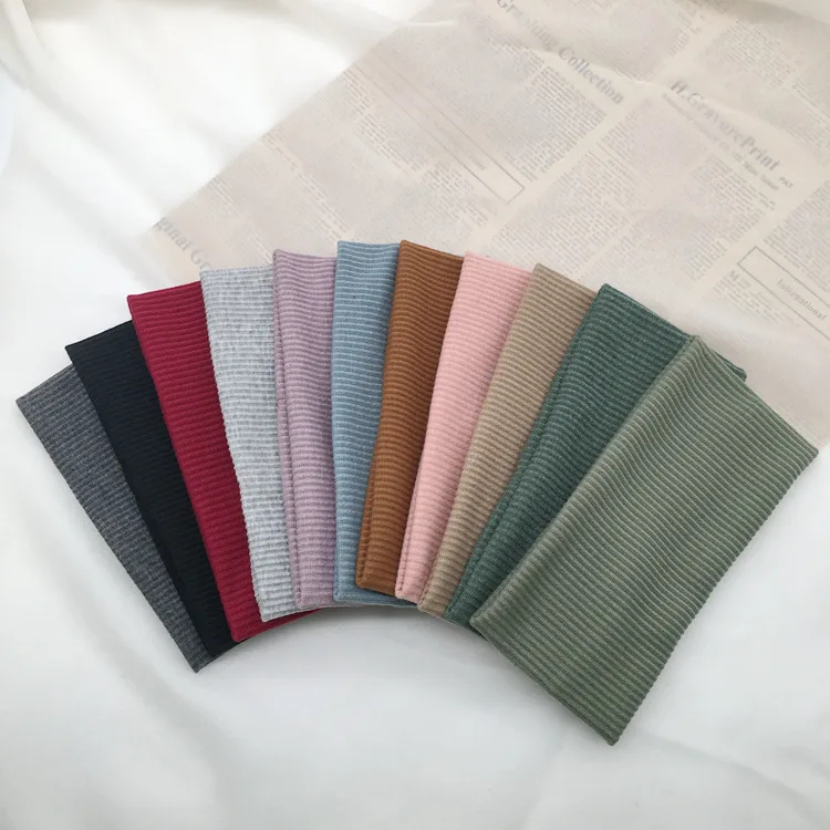 

Pure Color Knitted Hair Tie Elastic Fitn Sport Headband Cross-Border ular Hair Accories Korean Sle Fre out