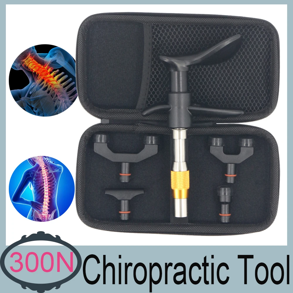 

New 300N Chiropractic Activator Gun Adjusting Therapy Spine Adjustment Correction Tools Back Shoulder Massage Gun Health Care