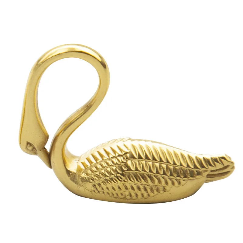 Solid Brass Elegant Swan Handles for Cabinets and Drawers Light Luxury Nordic Furniture Fittings Handles for Dresser