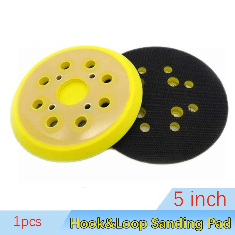 

5-дюймовая шлифовальная подошва с несколькими отверстиями, защитная подошва на липучке для эксцентриковой шлифовальной машины