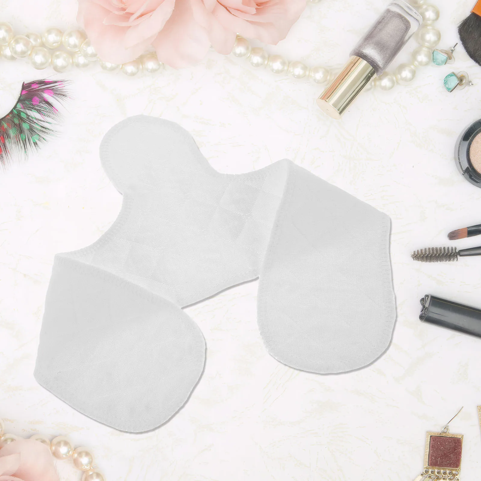 

2 Pcs Sweat Pad Comfort Bra Pads Absorbent Quick Dry Cotton Breathable Inserts Breast Absorbers Hard Hat Padding