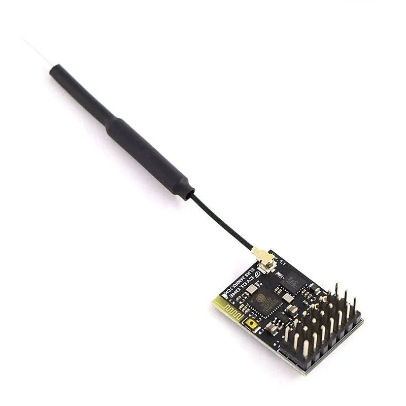 ELRS 2.4G PWM 7CH CRSF Receiver Support ELRS V3.2 PWM/CRSF Switchable Protocol Copper Pipe Antenna For RC FPV Drone Fixed wing