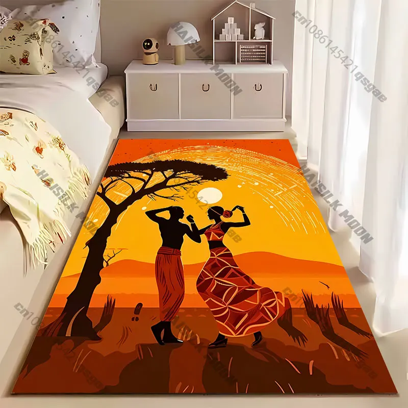 Dancing couple in sunset scenery carpet Yoga living room room decor children's crawling mat doormat area rug games mat