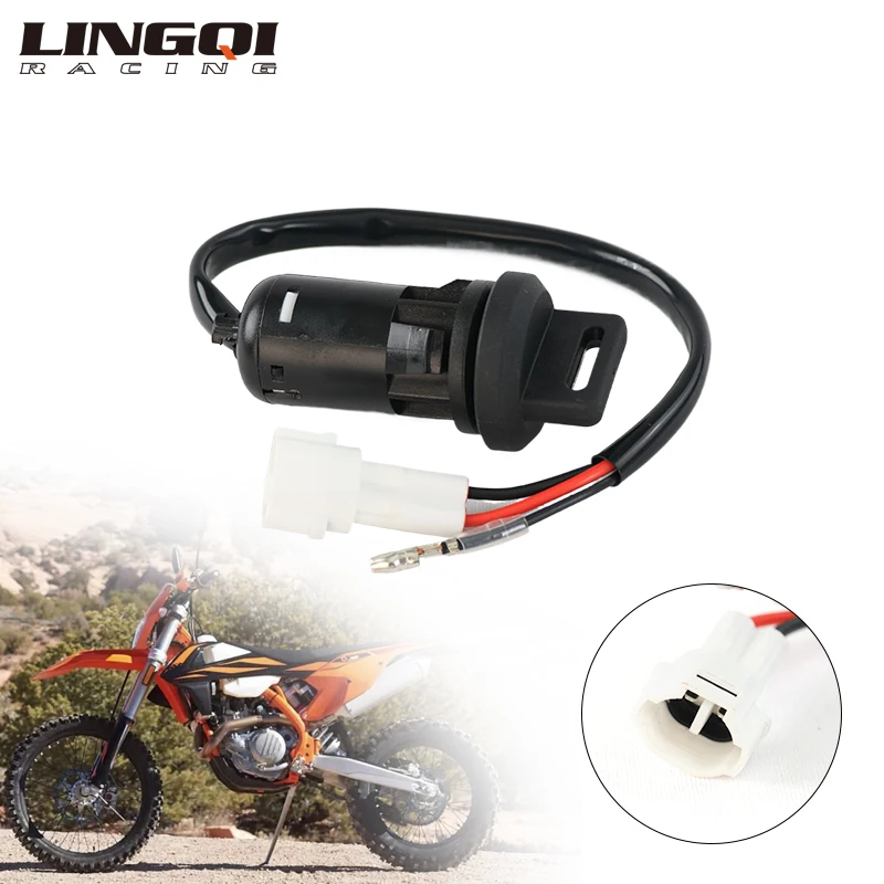 Lingqi racing interruptor de chave de ignição liga/desliga de 2 pinos para KT125-500 sx sxf xcf exc tc125 250 tc 125 250 fc250 fc350 fc450 dirt bike