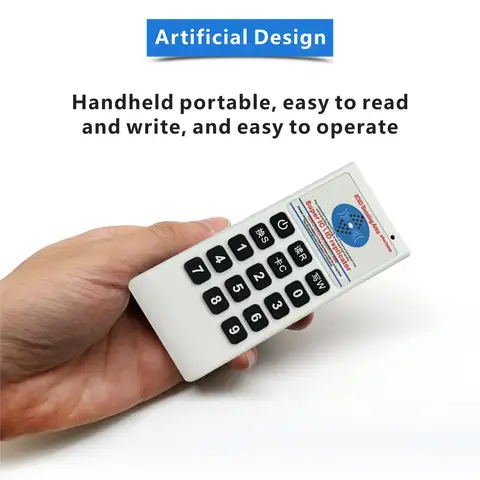Handheld Frequency Copier 125Khz-13.56MHZ RFID NFC IC Card Duplicator IC/ID Writer Programmer Handheld RFID Smart Card Reader
