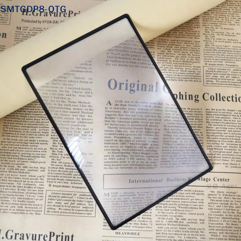 HOT Full Page Large Sheet Magnifier Magnifying Glass Reading Aid Glass Page Magnifying Lens Ultra-thin Reading Magnifier