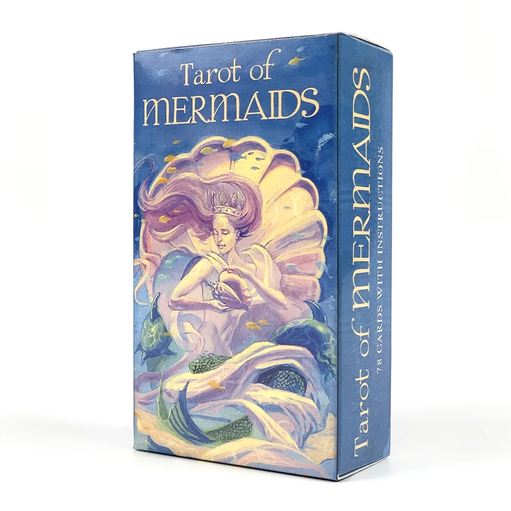 لعبة بطاقات الحفلات العائلية من Tarot of Mermaids، تصميم كلاسيكي للمبتدئين والواجبات، مثالية للتأمل العرافة #1