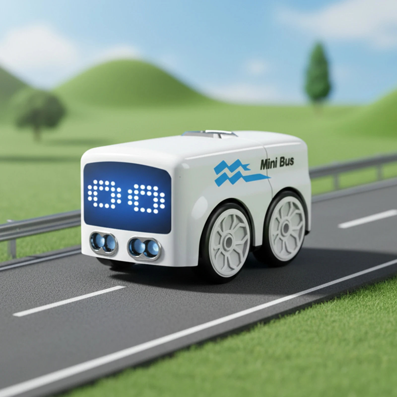 Steuerung Gestenerkennung Induktion Minibus Auto-Follow Line Tracking Smart Gesture Control RC Car Mini Bus für Kinder Desktop Play