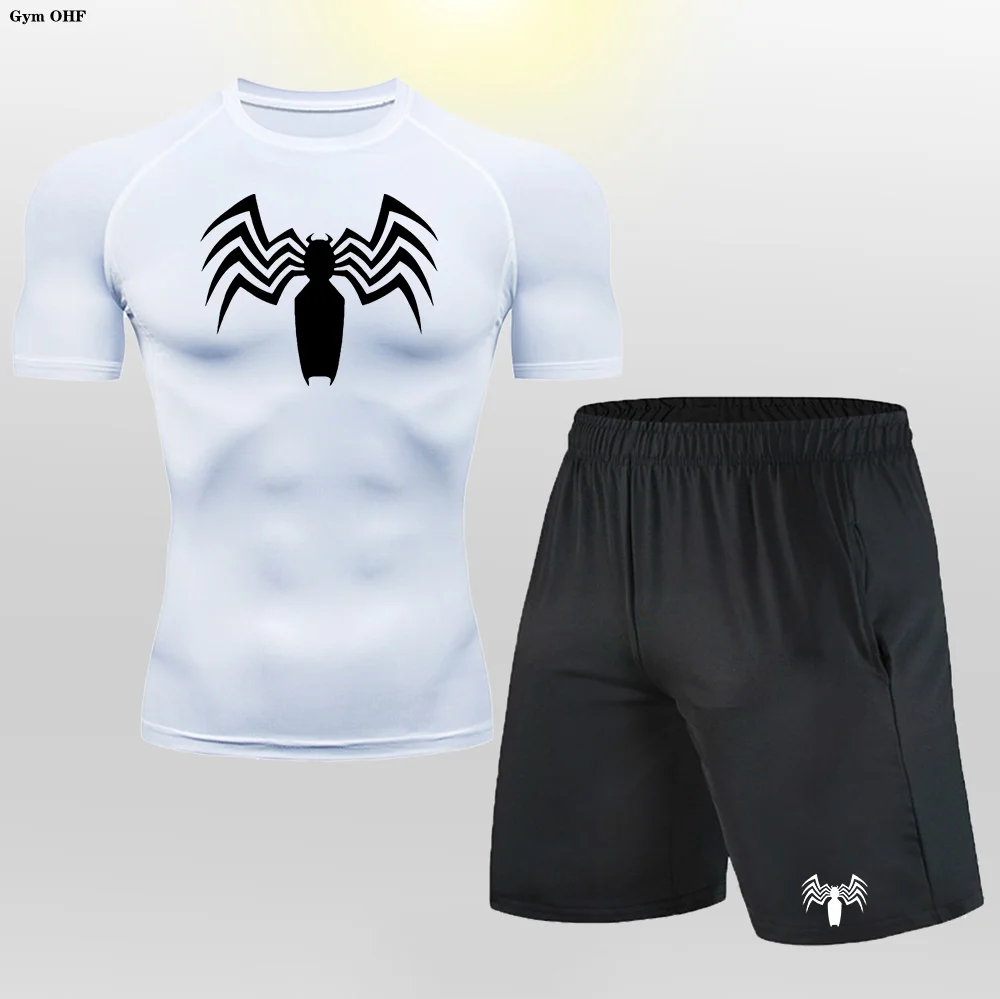 Cross Border Sports Tight Fitting Long Sleeved T-Shirt for Men's Casual Quick Drying Cycling Top Pants