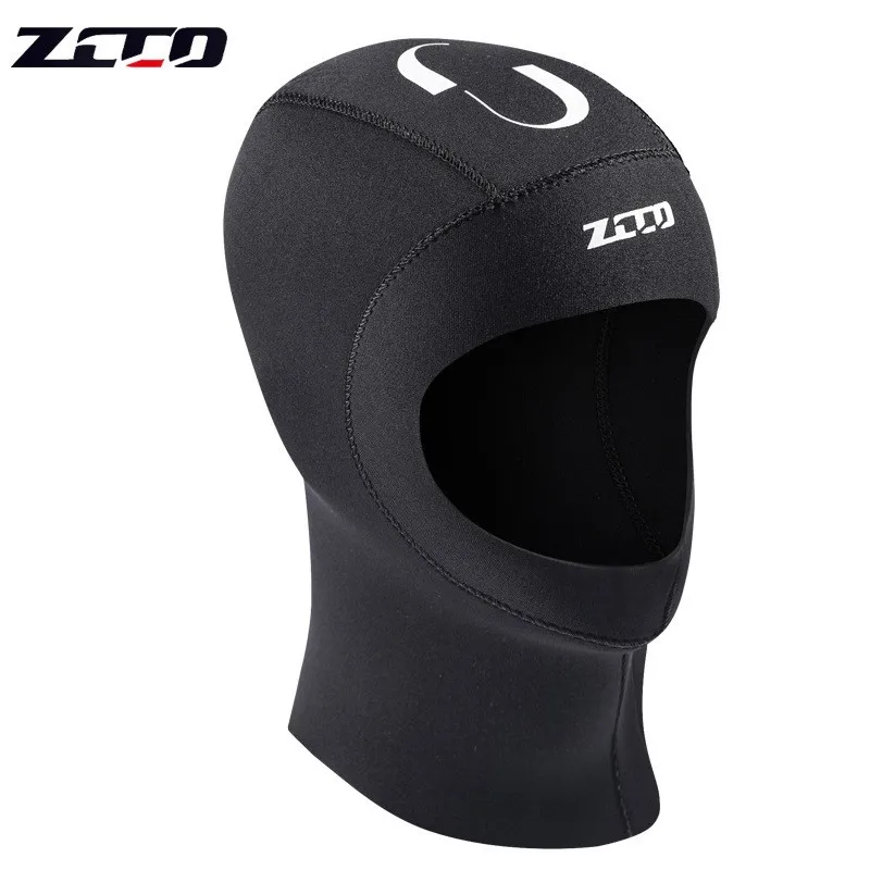 

ZCCO Water Sports Diving Head Cover Men And Women 5mm Thickened Snorkeling Surfing Sun Warm Winter Swimming Diving Cap