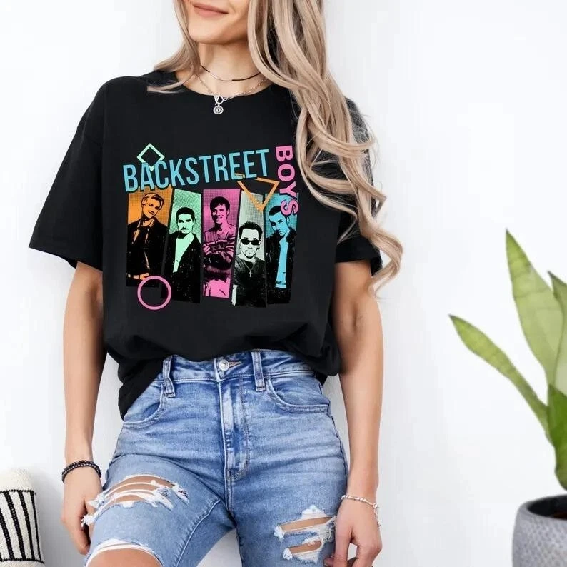 

Pop Music Brings Memories Back To Patterned Printed T-shirts, Street Casual Fashion Short-sleeved Men and Women