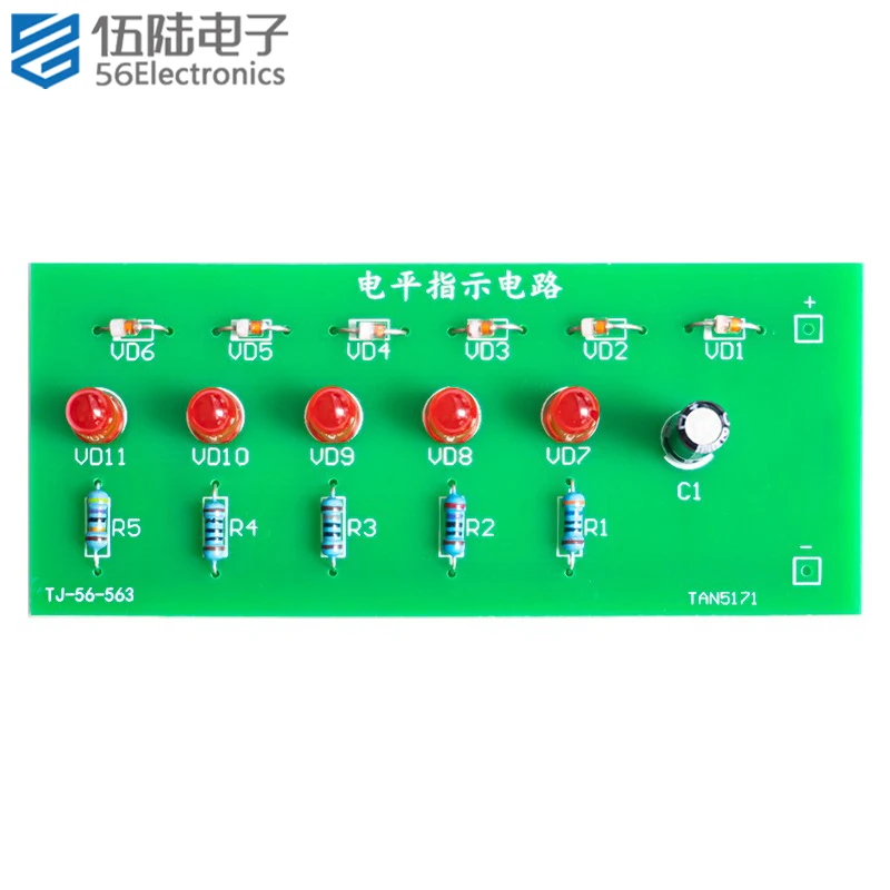 Level Indicator Circuit Light Emitting Diode LED Electronic Fabrication DIY Kit Soldering Board  Electronic Components