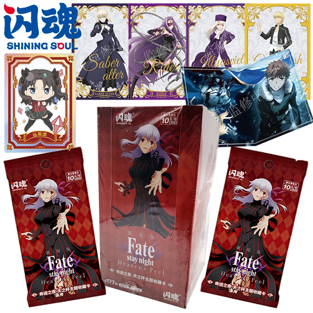 

SHINING SOUL оригинальные коллекционные карты Fate Stay Night для детей Cherish, рождественские подарки, популярные аниме-карты с периферийными персонажами