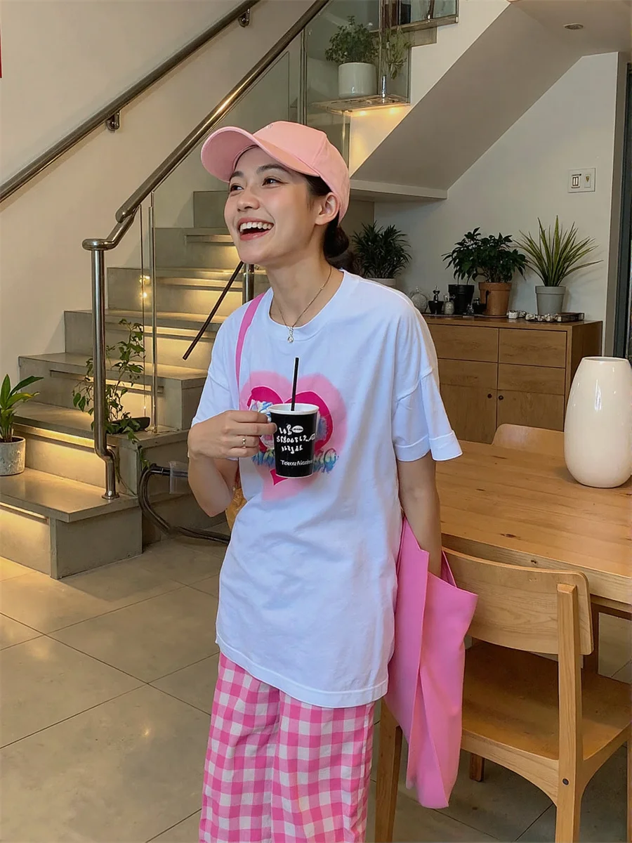 Disegni di pantaloni per donna Blu Rosa Plaid Palazzo Gamba extra larga che scorre Elegante festa serale formale Occasioni speciali Drappeggio