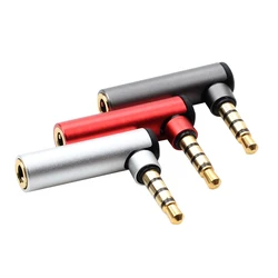 L TYPE 3.5mm Male to Female 90 Degree Right Angled Adapter Converter Headphone Audio Microphone Jack Stereo Plug Connector