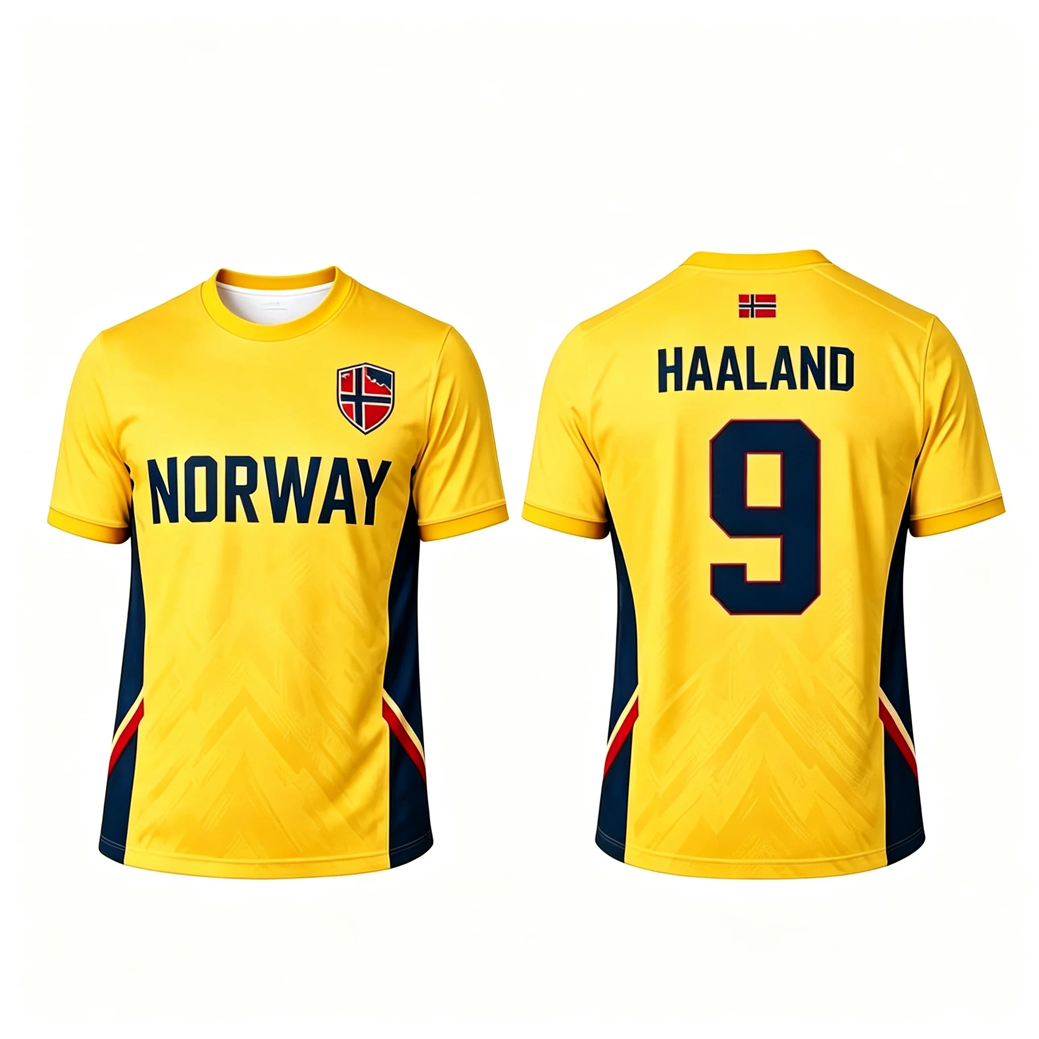 New Norway national team Haaland No. 9 jersey, quick drying breathable football jersey, men's and women's sports T-shirts