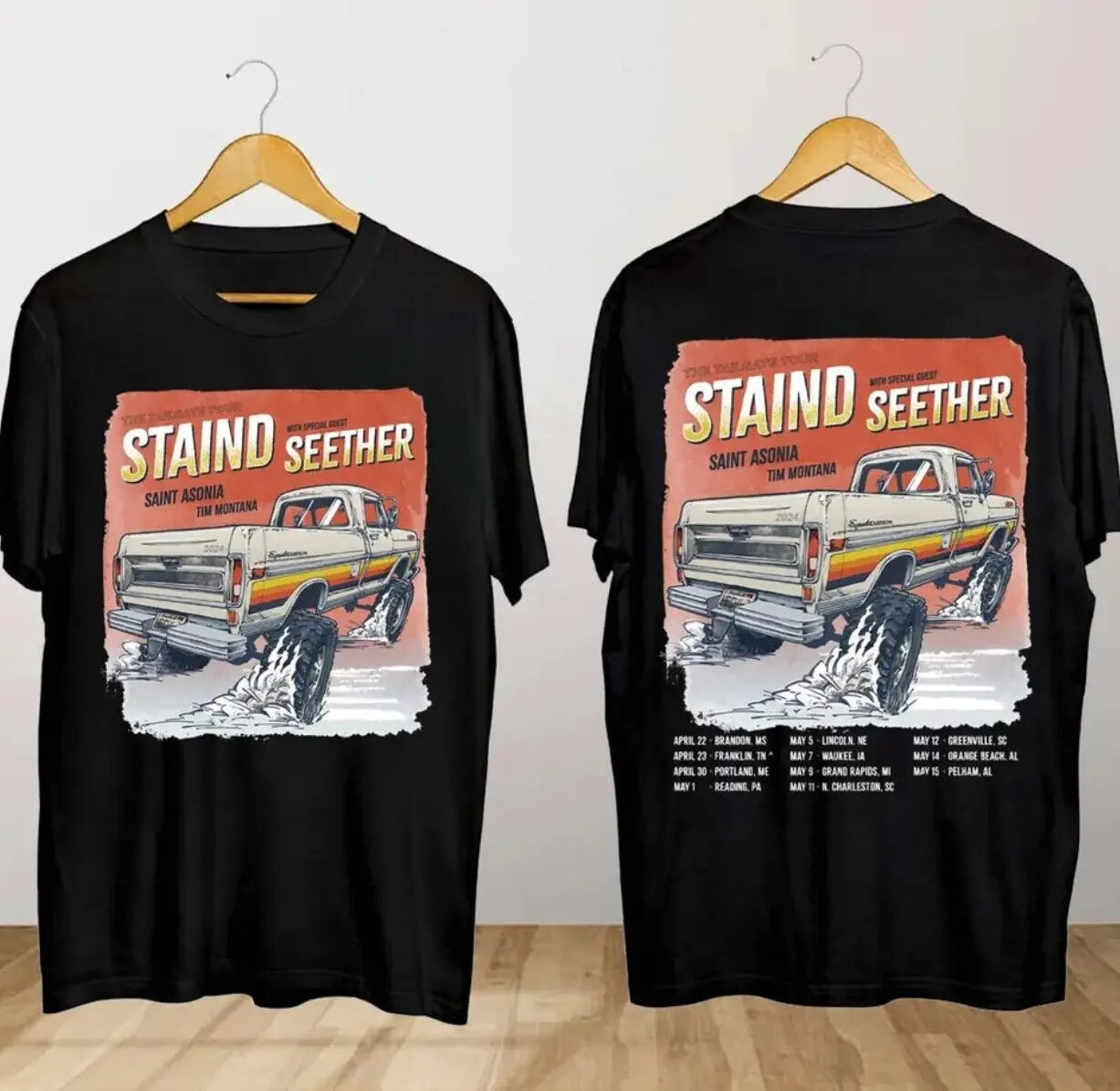 Staind 2024 Tailgate Tour Shirt, Staind Concert Shirt