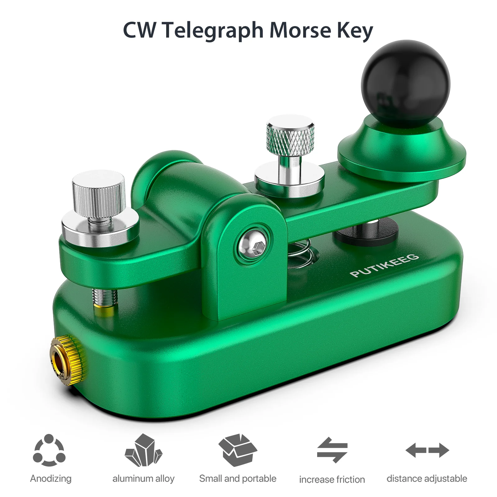 Putikeeg Morse Code Straight Key, Morse Code Single Paddle Key