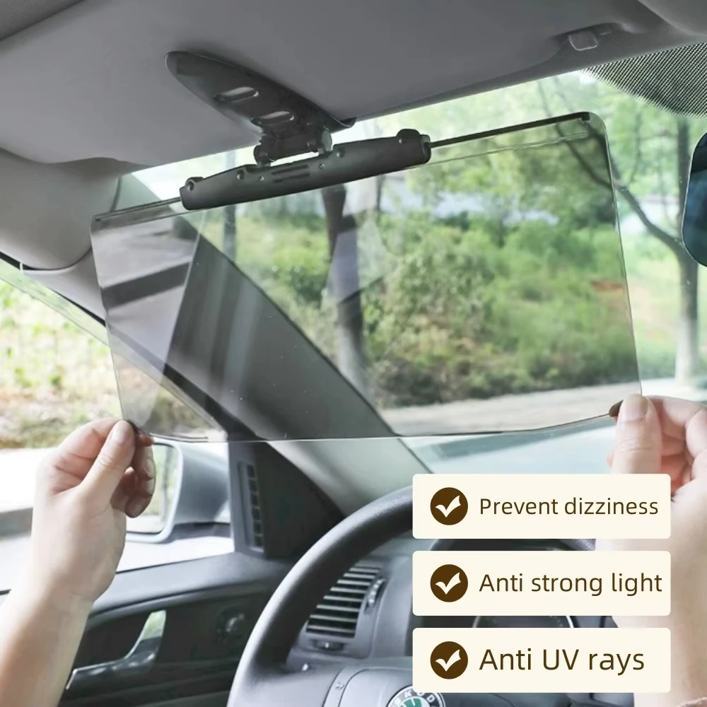 Universal Car Anti-glare mirror Anti-UV Polarized Extension Sunshade 180 Degree Angle Adjustment Car Accessories