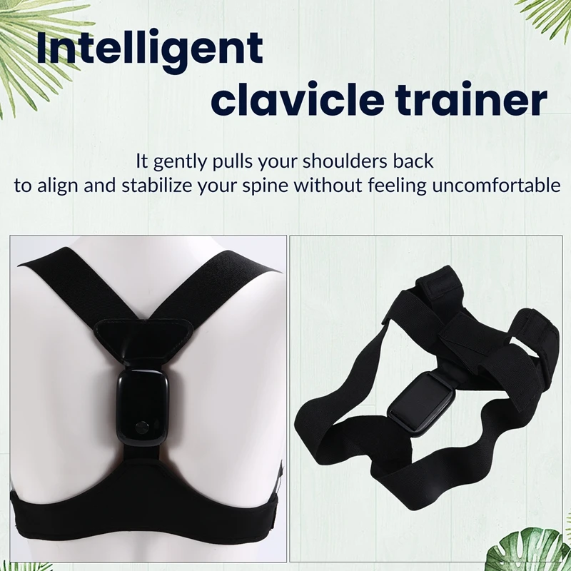 Baag-corretor de postura inteligente-suporte traseiro ajustável para alinhamento de coluna e ombro, treinador inteligente de clavícula