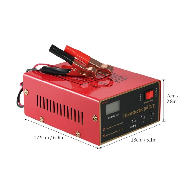 12V 24V Fully Automatic Car for Battery Lead-acid Anti-shock Fire-proof Over for Protection Fast C