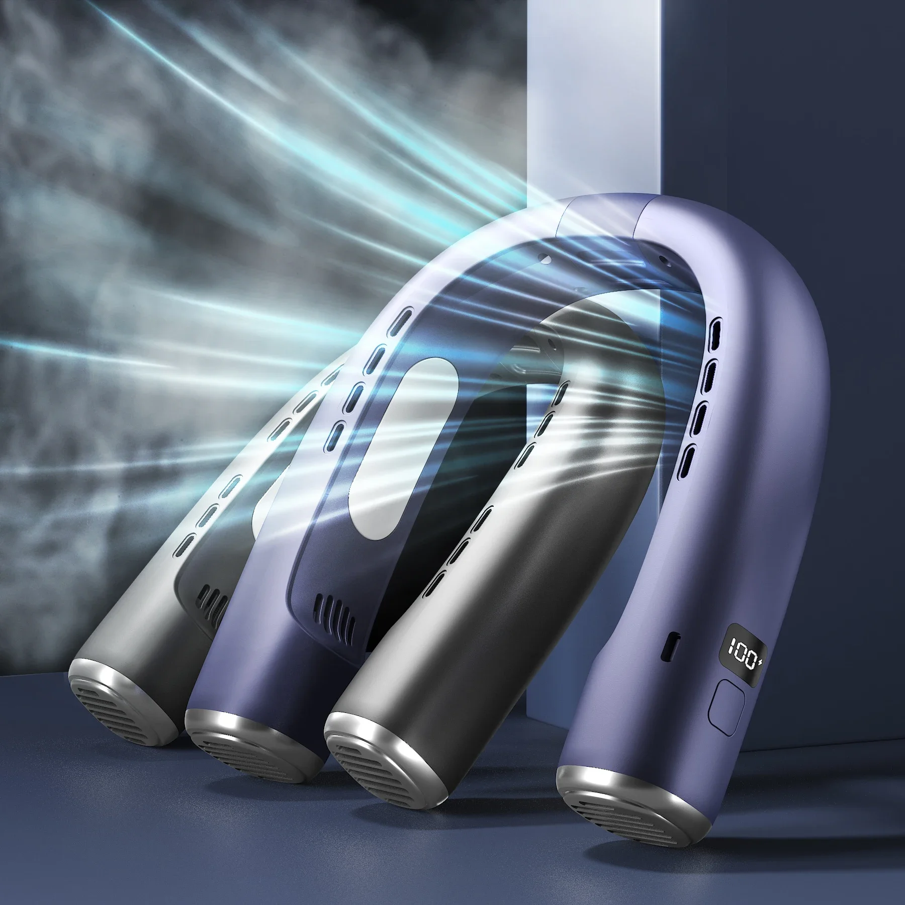 nouveau-mini-ventilateur-de-cou-portable-sans-lame-suspendu-au-cou-4000mah-refroidisseur-d'air-rechargeable-5-vitesses-mini-ventilateurs-de-sport-d'ete