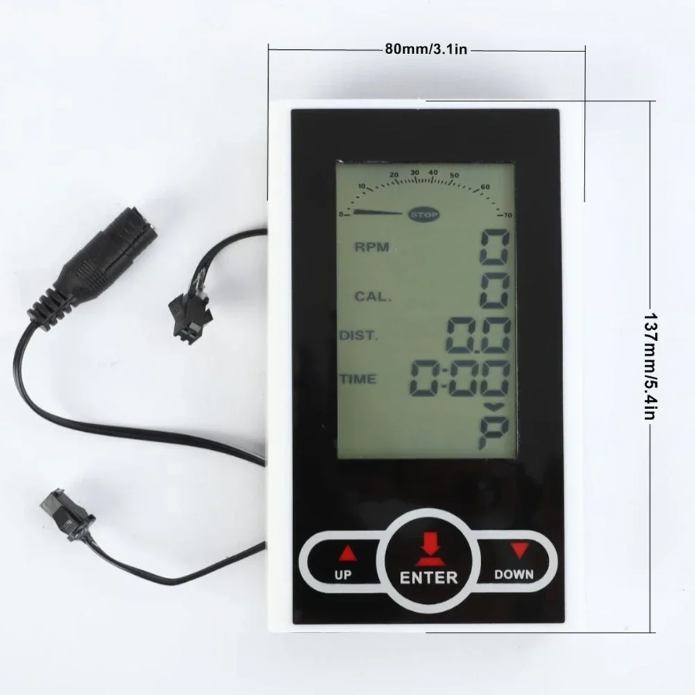 Exercise Bike Monitor Speedometer Stationary Bike Elliptical Trainer Display Dashboard For Bikes Step Machine Gym Fitness Parts