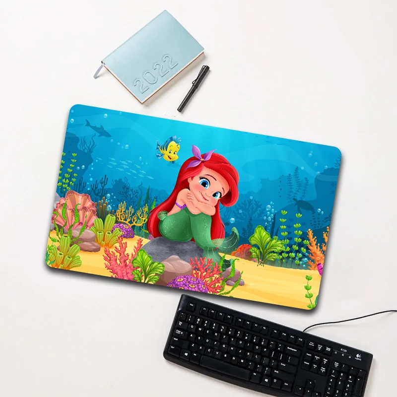 

Disney The Little Mermaid Underwater Mouse Pad Large Non-slip Waterproof Desk Mat for Computer Laptop