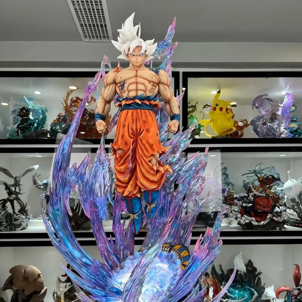 

Фигурка Dragon Ball Z Goku Ultra Instinct, 53 см, статуэтка из ПВХ с подсветкой, коллекционная модель для демонстрации, подарок для фанатов аниме