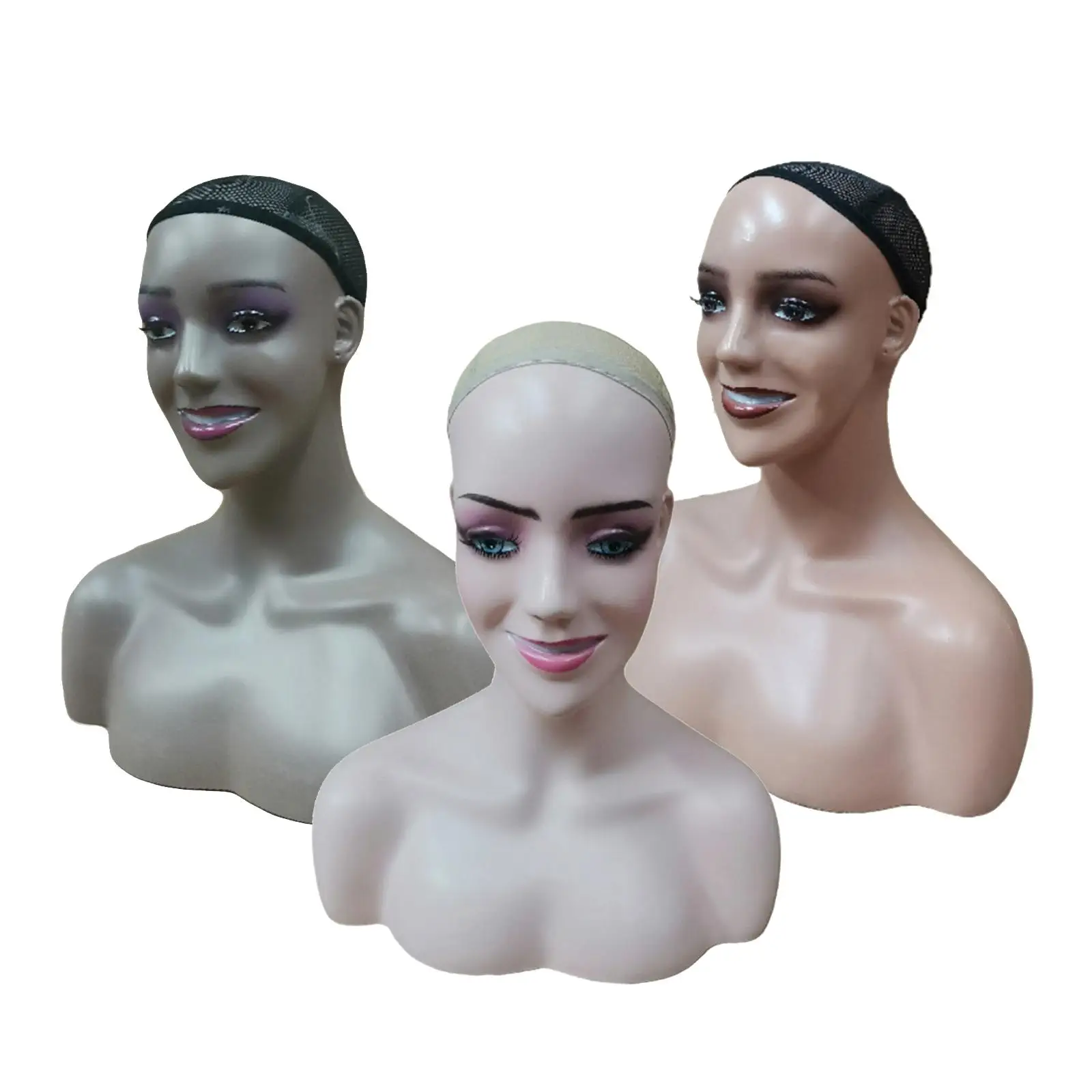 

Manikin Head Wig Head Stand Mannequin Head for Scarves Wigs Display Showcase