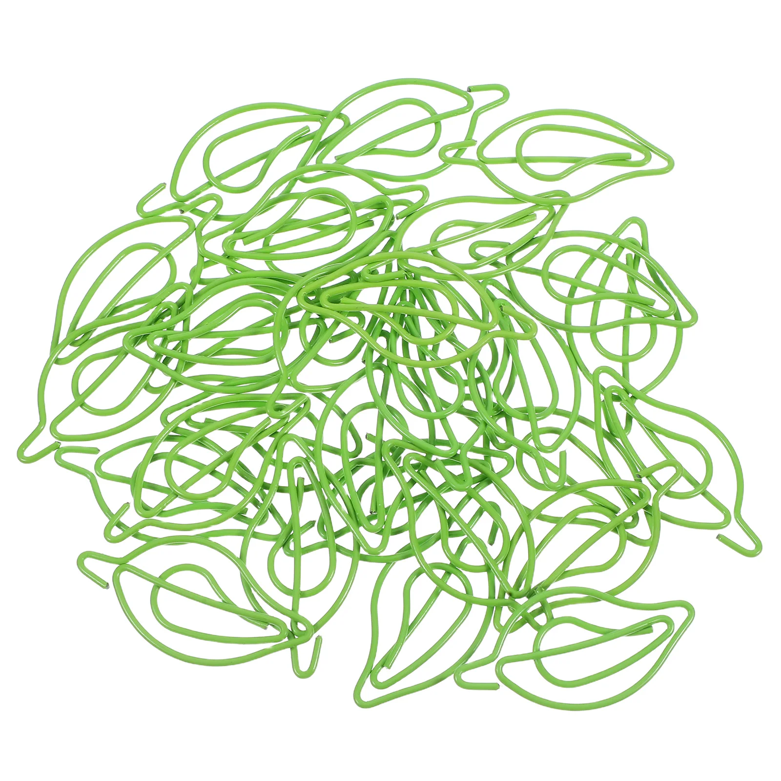 

30pcs Leaf Shaped Paper Clips Small Cute Office Supplies Colored Metal Document Clips For Papers Files Notes Photos Books