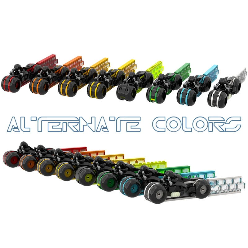 228 elementów MOC Lightcycles 2.0 TRON Legacy Ideas CUUSOO Klocki Konstrukcyjne Model Prezent na Boże Narodzenie Zabawka Edukacyjna dla Dzieci