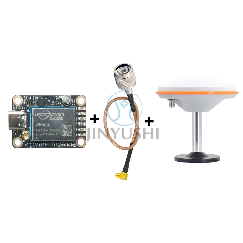 

Unicorecomm EM-980D1 Core Board High Precision Module With Antenna RTK GNSS Module GPS BDS GLONASS Galileo UM980 Replace ZED-F9P