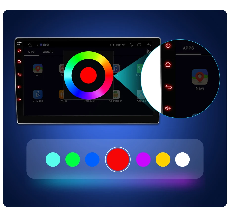 Junsun Universal Auto Radio Stereo Multimedia Video CarPlay Android Auto Intelligen systeme Für Ford Peugeot Citroen Fiat 7/9/10" – Detail 23