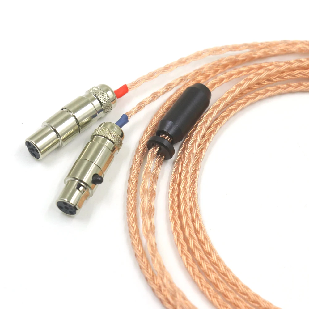 16 Core LITZ 7N 99% Copper OCC Graphene Xlr 4.4 Male  Headphone Cable Hifi For Audeze LCD-3 LCD-2 LCD-X LCD-XC LCD-4z LCD-MX4