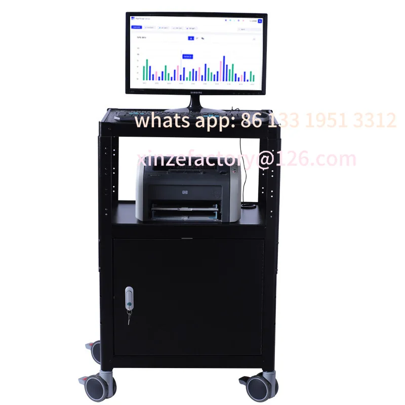 Customizable New Desktop Computer Cart Industrial Mobile Workbench Machine Room O&M Cart Workstation Notebook