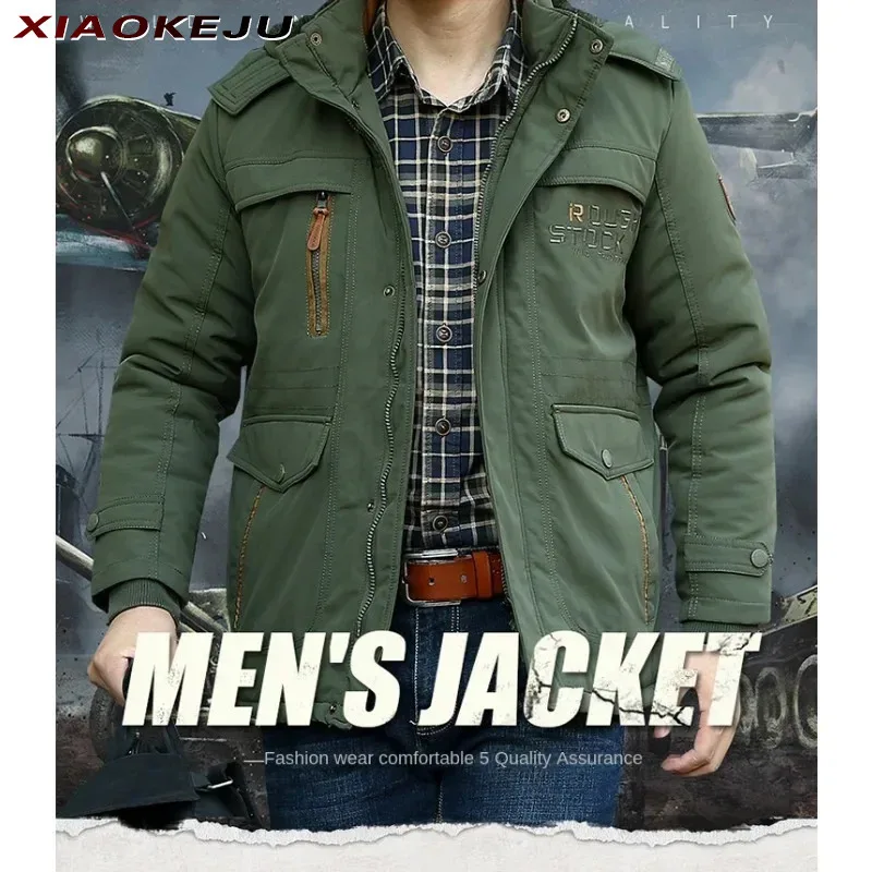 in Coats & Jackets Bomber Jacket Trekking Sports Men's Cold Winter New Work Clothes Designer Multi-pockets Down Light Blazers