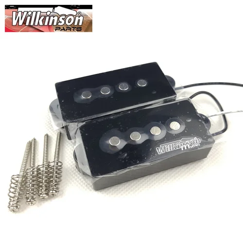 Imagen 2 del producto Wilkinson Serie M Juego de pastillas Humbuckers de bajo de precisión tradicional de cerámica Gauss variable para bajo eléctrico estilo PB WOPB