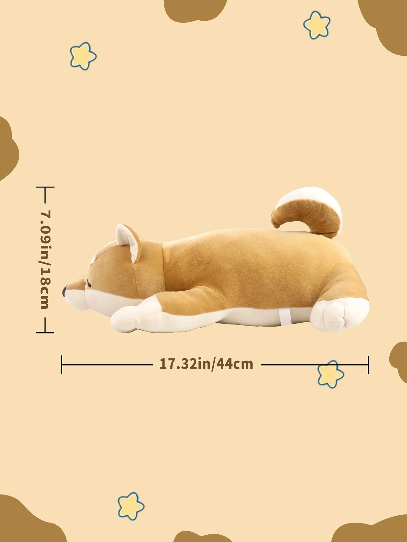 Akita dog  Puppy Heartbeat Stuffed Toy for Dogs. Pet stress Relief and Calming Aid, Puppy Separation stress Toy