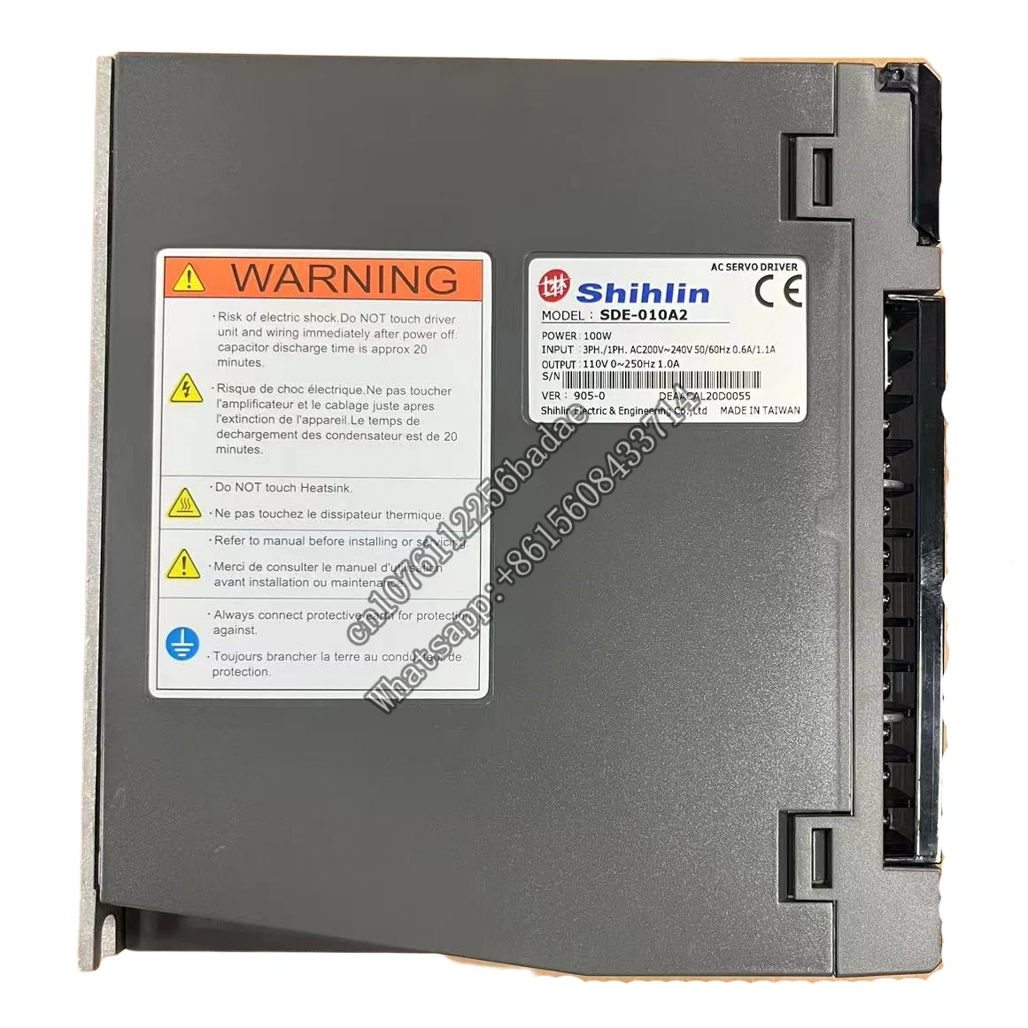 SDE-010A2 SDE series 100W Shihlin Servo Drive