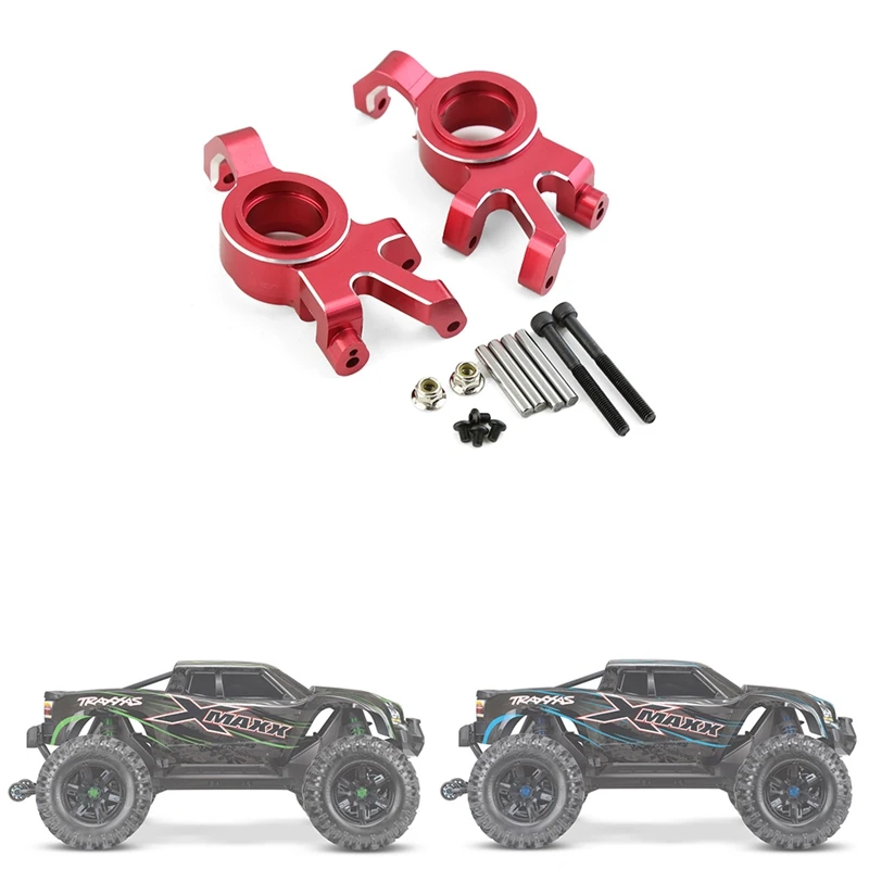 2Pcs Aluminum Alloy Front Steering Block For 1/5 Traxxas X-Maxx Xmaxx 6S 8S RC Monster Truck Upgrade Parts