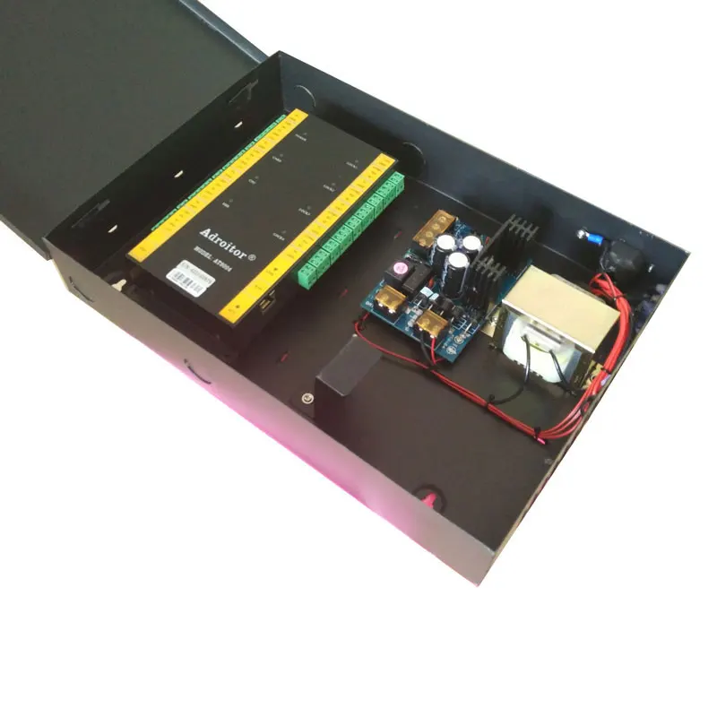 Hi-End 32-Bit TCP/IP Four Door Control Kit  Power Case With Battery Space Support Software/ Web / Tablet