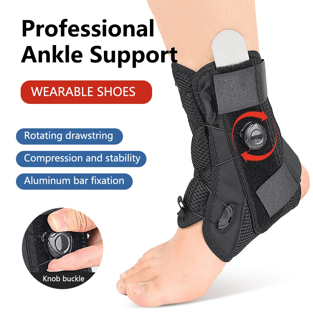 

Ankle Sprained Support Brace Rotating Aluminum Plate Ankle Splint Stabilizer Protector Sprained Ankle Injury Recovery Achilles