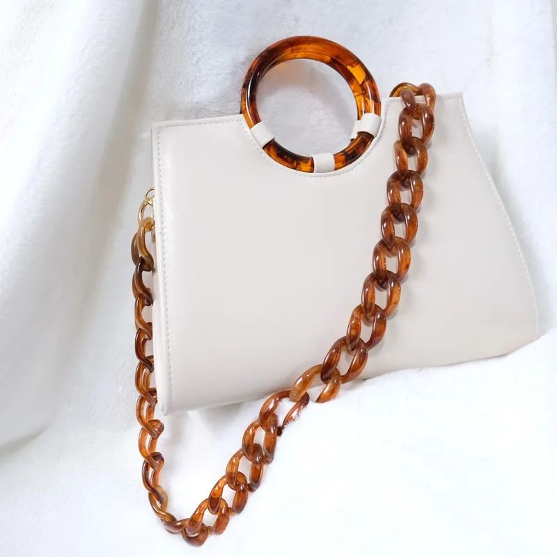 DIY Handbag Chain Acrylic Resin Shoulder Bag Strap For Women Purse Crossbody Bag Handle Chain Belt Bag Part Accessory 45cm/120cm