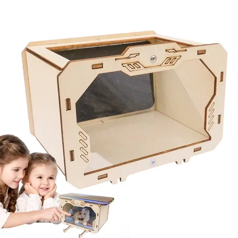 Children's Educational Toy Science Experiment Technology Production Wooden 3D Projection Student DIY Fun STEM Toys