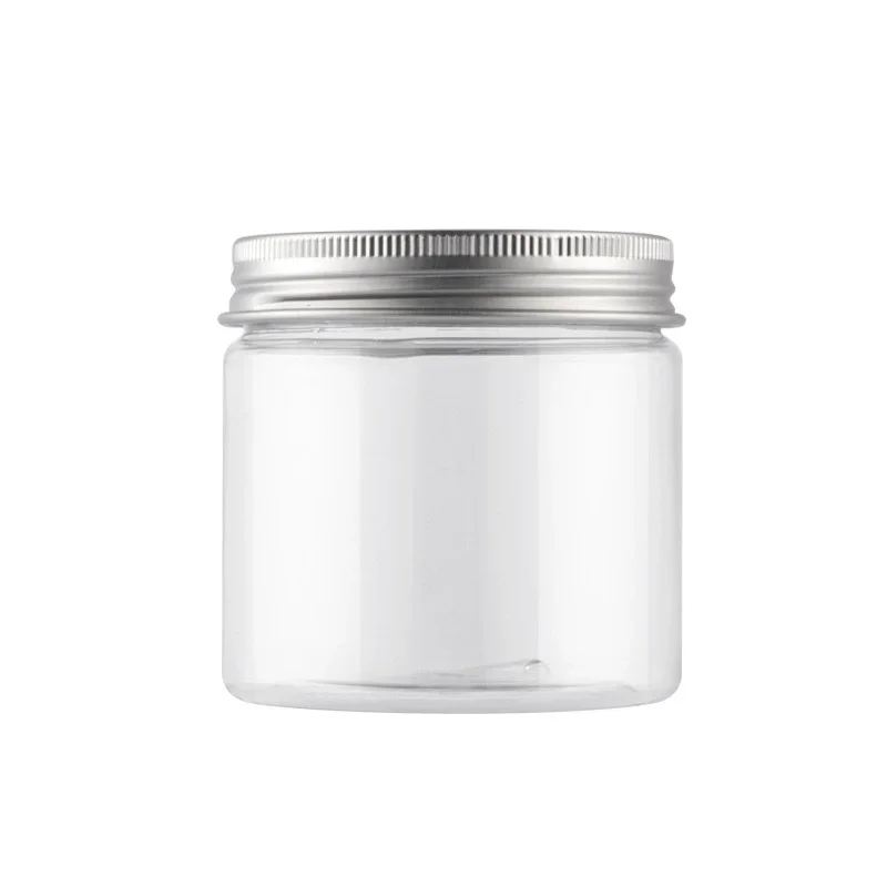 24 Frascos de Plástico de 200G para Crema Cosmética, Tarro de Plástico con Tapa de Aluminio, Envase de PET, Latas Vacías para Envasar Alimentos